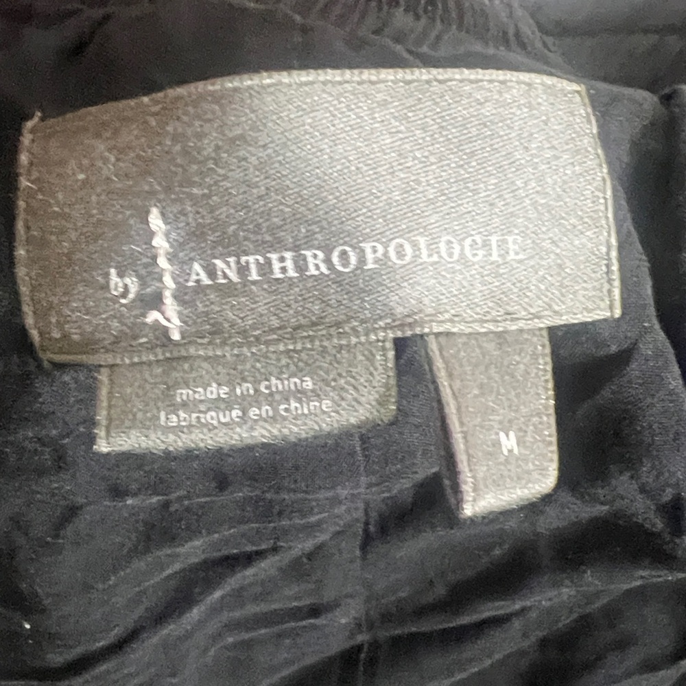 Anthropologie Black Pleated Maxi Skirt Sz M | Minimalist NWOT - Picture 7 of 8